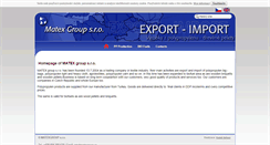 Desktop Screenshot of matexgroup.cz